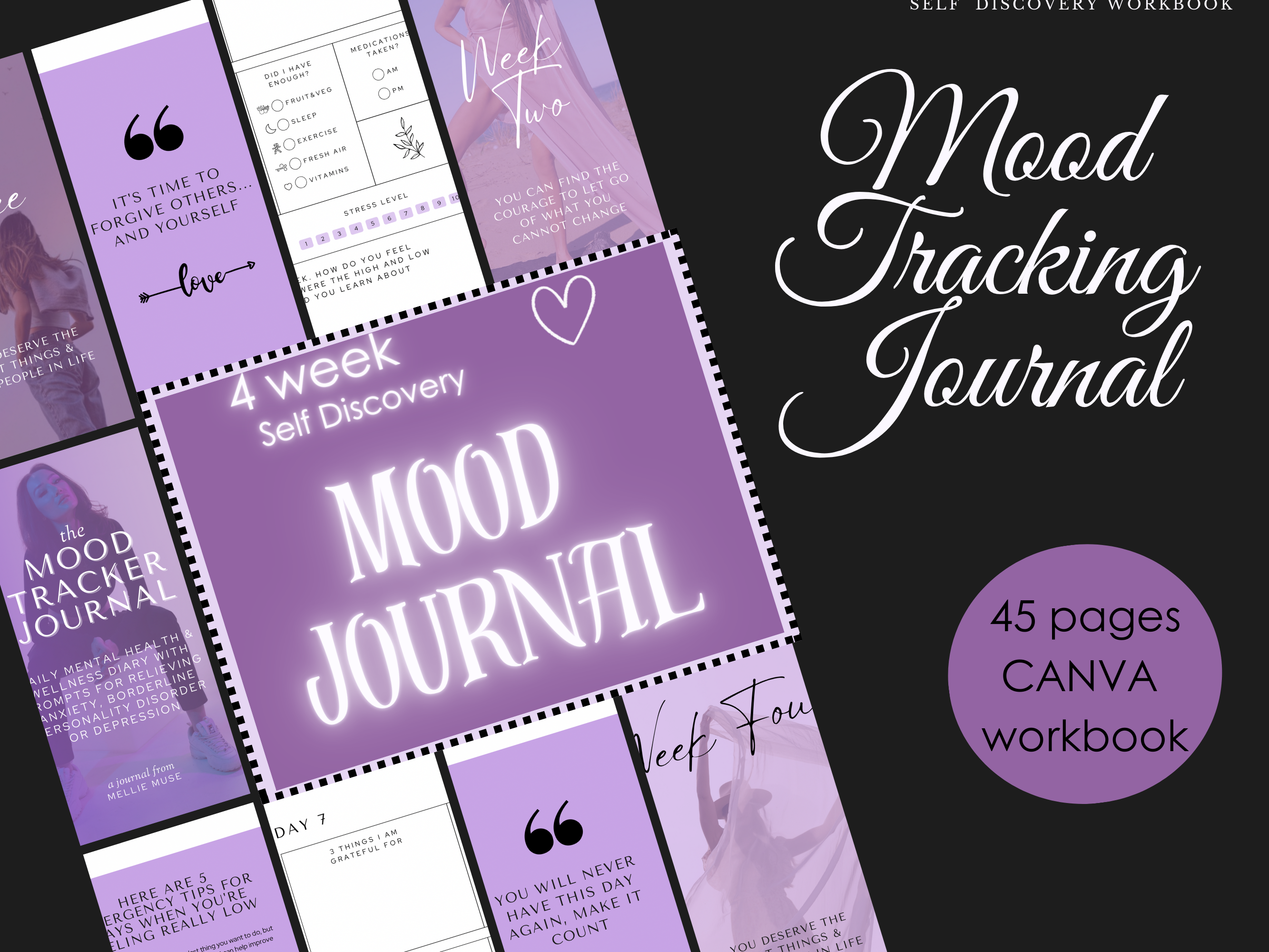 4-Week Mood Mastery Journal: Transform Your Emotions